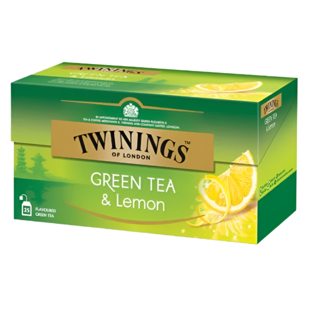 TWININGS GREEN TEA & LEMON 25'S